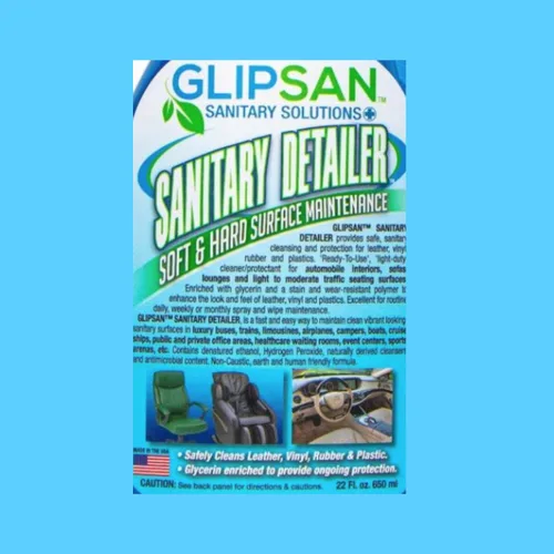 Miniatura 4 de Glipsan - Detalle de spray y toallitas, mantenimiento de superficies suaves y duras, para cuero, vinilo, goma y plásticos, 22 onzas líquidas