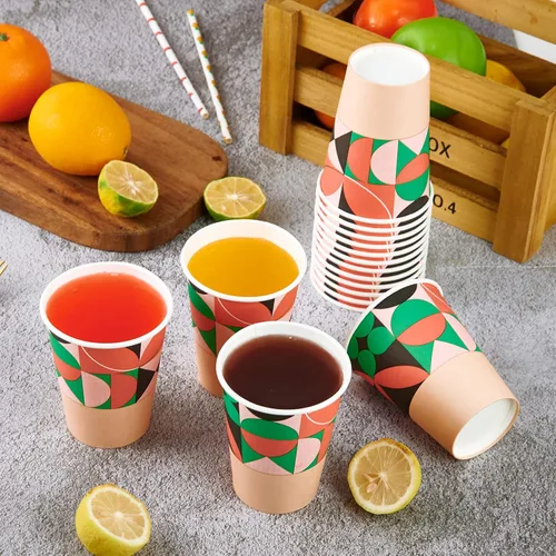Miniatura 6 de Turbo Bee Paquete de 270 vasos de papel de 12 onzas, tazas de café desechables, vasos para bebidas calientes/frías para agua, tazas de agua de papel