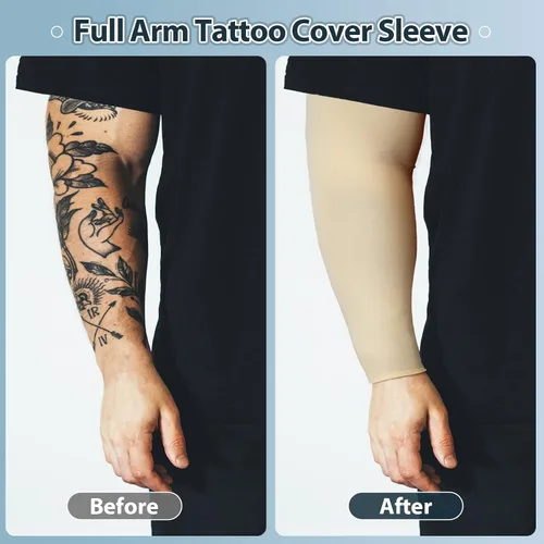 Miniatura 2 de 8 piezas de tamaño grande mangas de brazo completo UV tatuaje brazo manga brazo brazo enfriamiento brazo cubiertas cubierta tatuaje cubierta