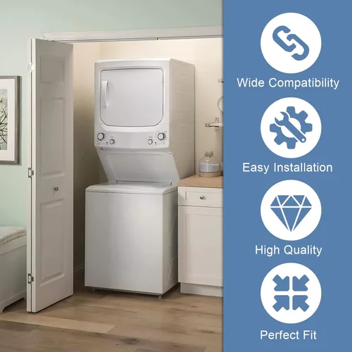 Miniatura 2 de WE01X30378 - Manija de puerta de secadora para GE GUD27ESSMWW GUD27ESSM1WW reemplaza a WE01X25878 WE1M1068 para piezas de secadora GE de repuesto