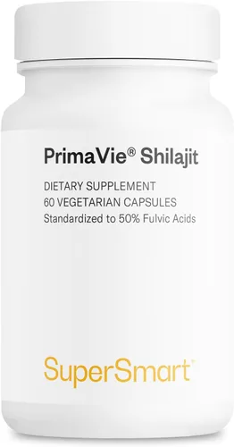 Supersmart - Super Shilajit 500mg por día (alta potencia) - Suplemento PrimaVie Shilajit - Shilajit Himalaya, purificado y orgánico | Sin OMG y sin