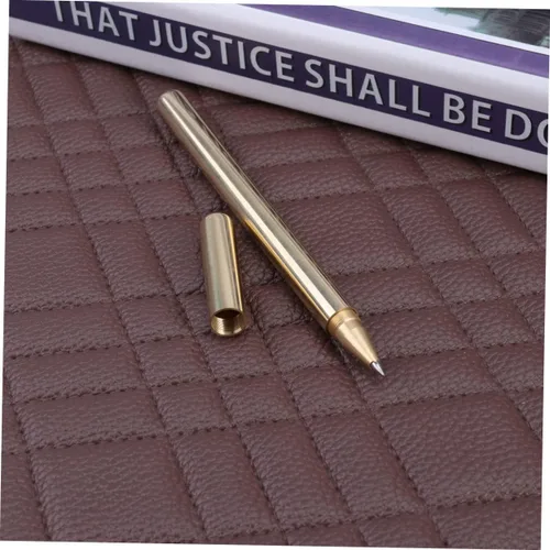 Miniatura 6 de TEHAUX Pluma de letrero de metal de 0.020 in de latón, superficie de espejo de gel, ideal para necesidades de oficina