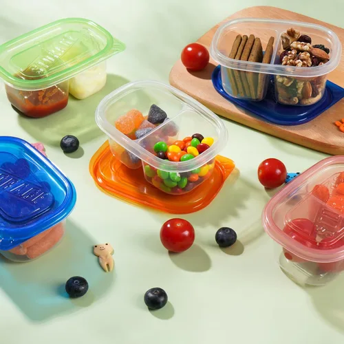 Miniatura 2 de ALFEVA 20 recipientes reutilizables para aperitivos con tapas, control de porciones, artículos esenciales para campamento, recipientes