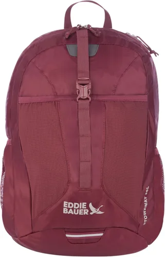Eddie Bauer Stowaway Mochila Empacable | Viaje | Exterior | Ligera | Plegable | Duradera | Poliéster Ripstop | 30L - Cereza Negra