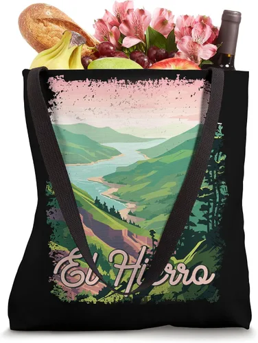 Miniatura 4 de El Hierro Spain Vintage Landscape Tote Bag