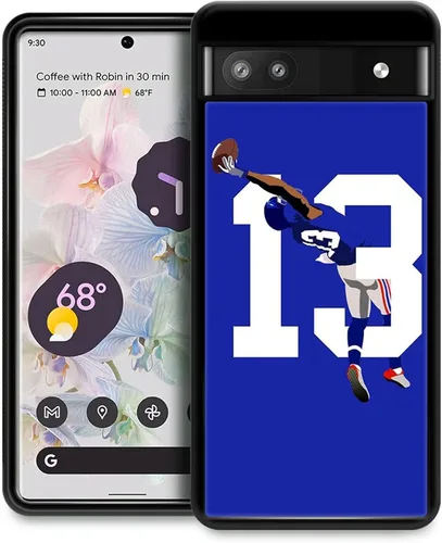 Miniatura 20 de CARLOCA Funda compatible con iPhone 12 Pro, 13 fundas Odell Catch Football para iPhone 12 para niñas y niños, diseño gráfico, a prueba de golpes