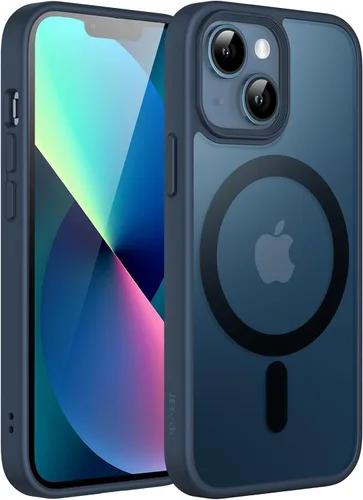 Miniatura 17 de JETech Funda magnética para iPhone 13 de 6.1 pulgadas, compatible con MagSafe, translúcida mate, delgada, a prueba de golpes, color negro