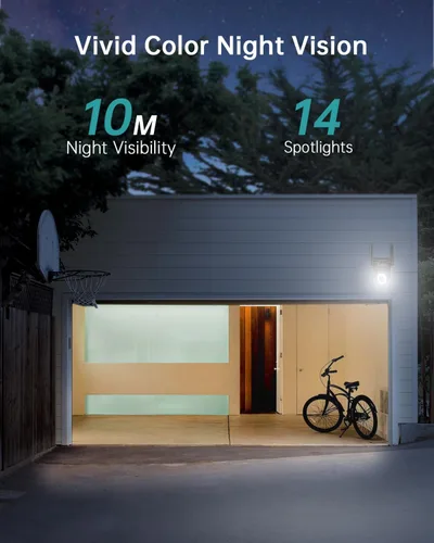 Miniatura 7 de ZUMIMALL Cámaras 5MP 5G para seguridad en el hogar al aire libre, monitor de bebé WiFi 5G/2.4G con cámara y audio, cámara de seguridad de grabación