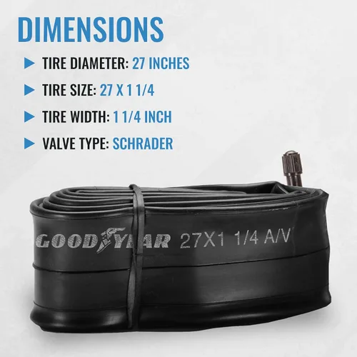 Miniatura 4 de Tubo de Bicicleta Goodyear con Goma de Butilo - Tubos de Bicicleta Confiables para Ciclismo Premium
