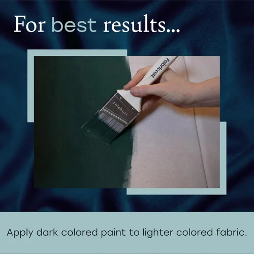 Miniatura 7 de Fabricoat - Pintura textil para muebles - 8.5oz / 250ml Rojo - Restaura o cambia el color de sofás, sillas, tapicerías, muebles blandos, interiores