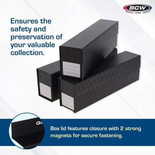Miniatura 4 de BCW QuickFold® Cajas de almacenamiento de tarjetas para imanes y Toploaders - Paquete de 9 Caja porta tarjetas de intercambio con cierre magnético