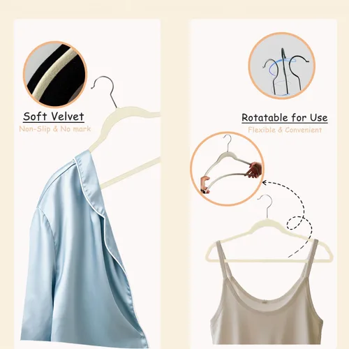 Miniatura 5 de Urby Perchas extra anchas para ropa de talla grande, ganchos para cuerda de colgar, perchas de tamaño súper grande de 21 pulgadas, ideales
