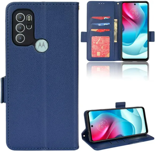 Miniatura 61 de Funda de piel sintética compatible con Motorola Moto E22 4G, funda de piel sintética compatible con Motorola Moto E22i 4G, color negro