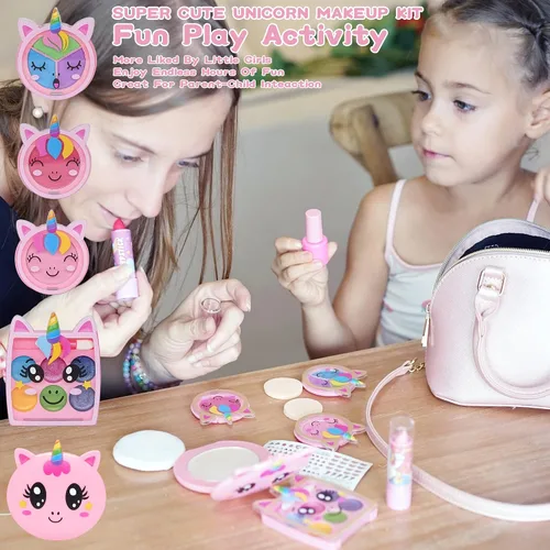 Miniatura 4 de Juegos de maquillaje para niñas - Juegos de maquillaje para niñas de 5 a 8 años, Maquillaje para niñas, Kit de maquillaje de juego, los mejores