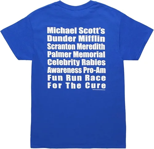 Miniatura 8 de The Office Michael Scott Fun Run Race Camiseta azul