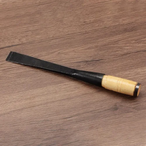 Miniatura 5 de HARFINGTON Cincel de madera recto de 1-1/9 pulgadas, hoja de borde biselado, herramientas de mano para carpintería con mango redondo para tallar