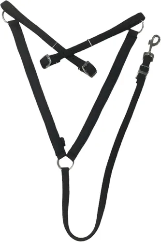 Miniatura 5 de Majestic Ally Collar de pecho acolchado de nailon para caballos (negro, completo)