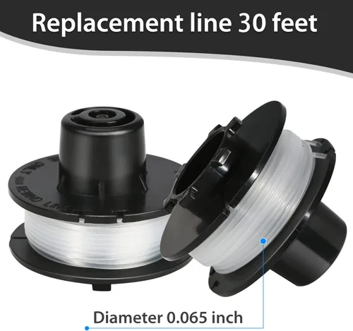 Miniatura 4 de THTEN 88175 - Carrete de recortadora de 30 pies y 0.065 pulgadas, compatible con Toro 51256, 51301, 51302, 51303, 51304, 51305, carrete de repuesto