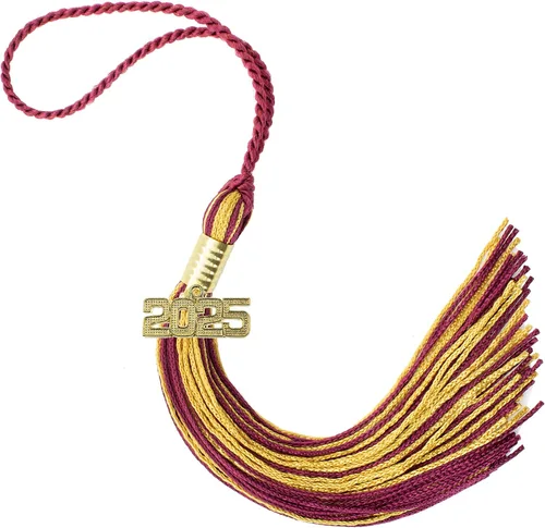 Miniatura 573 de Borla de graduación Aqua 2022, todos los colores escolares disponibles, fabricada en Estados Unidos