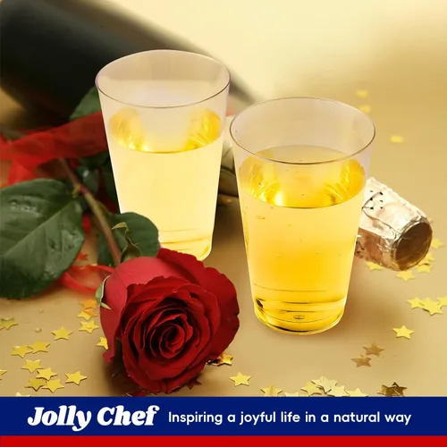 Miniatura 6 de JOLLY CHEF Vasos de plástico transparente de 12 onzas, paquete de 100 vasos de fiesta resistentes, vasos de plástico desechables para Halloween, día