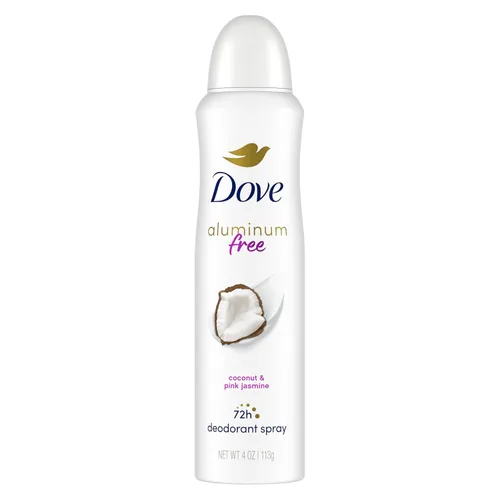 Miniatura 12 de Dove Desodorante en aerosol sin aluminio para mujeres, 3 unidades de pepino y té verde, protección contra olores de 72 horas, 4 onzas