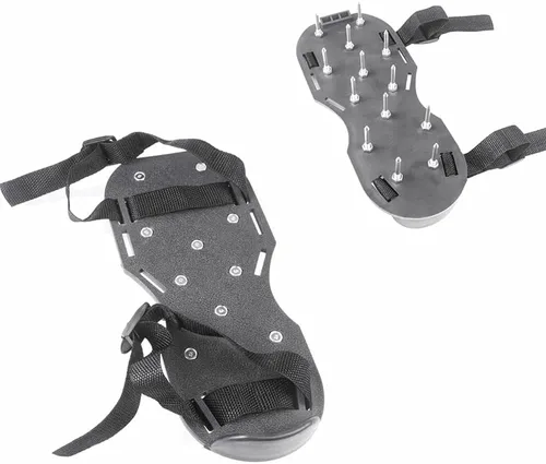 Miniatura 7 de Zapatos de césped, zapatos de pinchos, zapatos de aireación para suelo epoxi, césped, patio, césped, jardín (verde)