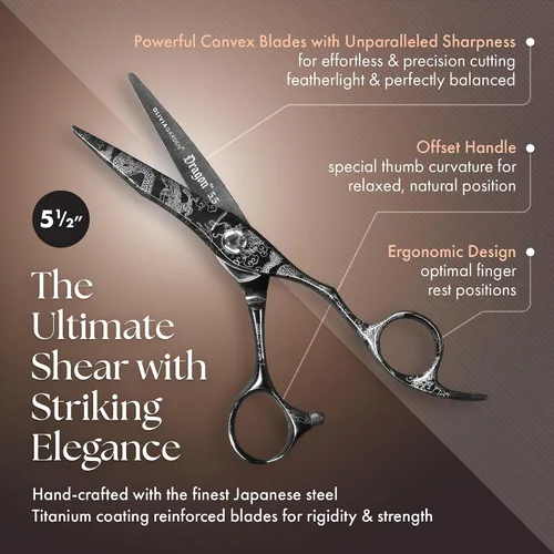 Miniatura 3 de Olivia Garden Dragon Professional Hairdressing Shear and Thinner Intro Case