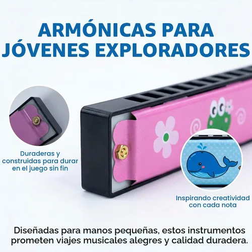 Miniatura 6 de 24 piezas de armónicas para niños a granel - Recuerdos de fiesta de cumpleaños, regalos de devolución para niños de 4-8 y 8-12 años, niños y niñas