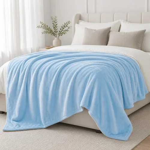 Miniatura 29 de Manta blanca de Navidad súper suave y acogedora para sofá o cama. Manta de microfibra de felpa ligera, 50x60 pulgadas Blanco