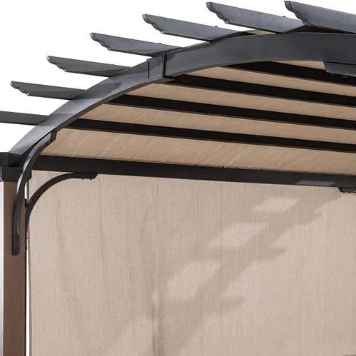 Miniatura 5 de Ontheway Toldo de repuesto para pérgola independiente A+R vendido en Lowe's,10x10ft #L-PG152PST-B (tamaño: 200" (L) x 103" (W)) Beige