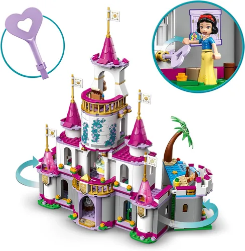 Miniatura 6 de LEGO Disney Princess Ultimate Adventure Castle 43205 Juego de Construcción con 5 Mini Muñecas de Princesas Incluyendo a Ariel, Rapunzel
