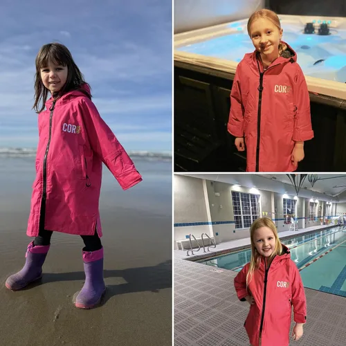 Miniatura 23 de COR Surf Swim Parka for Youth and Adults Heavy-Duty Weatherproof Swimming Jacket with Size Options for Men, Women and Kids