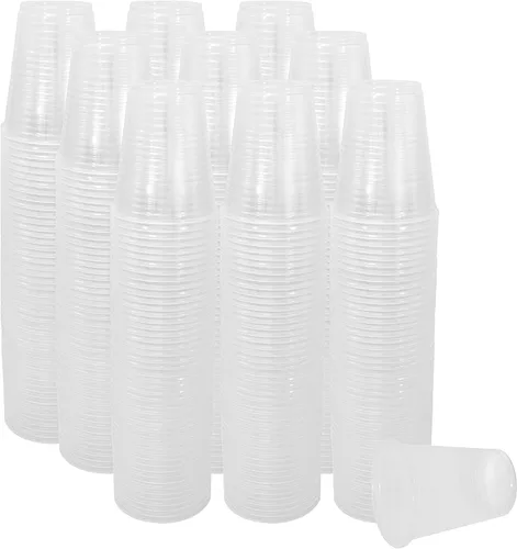 Miniatura 2 de Upper Midland Products Vasos de 5 onzas desechables de plástico a granel 2500, estas pequeñas tazas translúcidas desechables son extra resistentes