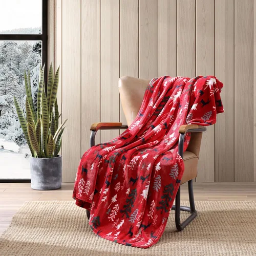 Miniatura 37 de Eddie Bauer - Manta, Forro Polar Cepillado y Ropa de Cama Sherpa Suave, Manta para Sofá y Cama (Gris Tono Alce, 50" x 60")