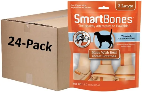 Miniatura 14 de SmartBones Con masticables grandes de pollo real, dale a tu perro un masticable sin cuero crudo para perros, 3