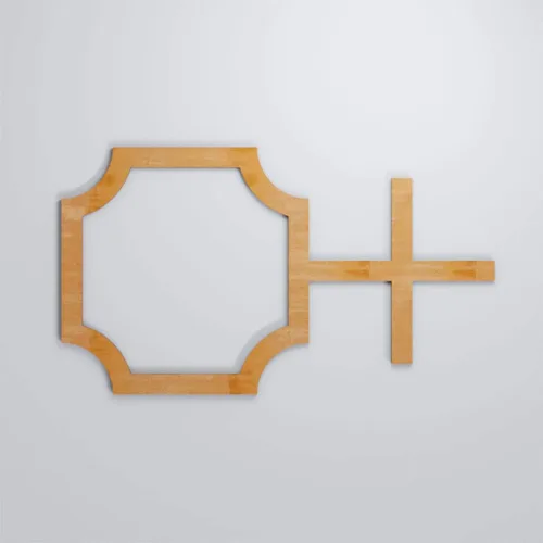 Miniatura 5 de 19 7/8"W X 11 3/8"H pequeños Bradley decorativos calado madera paneles de pared, aliso