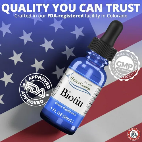 Miniatura 8 de B7 Drops 500% DV Biotina, vitaminas para el cabello y las uñas para mujeres, hombres y niños, líquido de biotina sublingual para una piel saludable