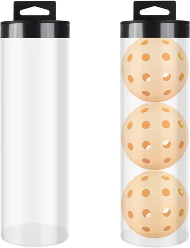 Miniatura 7 de kowaku Lata de pelota de tenis, tubo de tenis con tapa, contenedor portátil para pelotas de almacenamiento para accesorios de entrenamiento de golf