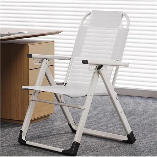 Miniatura 8 de Silla de oficina, silla reclinable plegable de lujo, reposabrazos ajustable, respaldo alto, perezosa, cómoda, silla de oficina moderna nórdica
