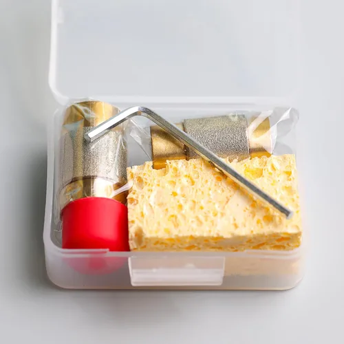 Miniatura 5 de 2 brocas de núcleo de latón de 3/4 pulgadas para amoladora de vitrales, juego de herramientas de cabezal de broca de diamante para suministros