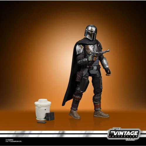 Miniatura 4 de Star Wars The Vintage Collection Din Djarin (The Mandalorian) and The Child Toys, figuras de acción a escala de 3.7 in para niños a partir de 4 años