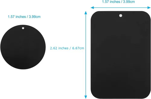 Miniatura 5 de Great 1 Placas universales de metal con adhesivo 3M para todos los soportes magnéticos de automóvil, teléfono celular, soporte para tableta, soporte