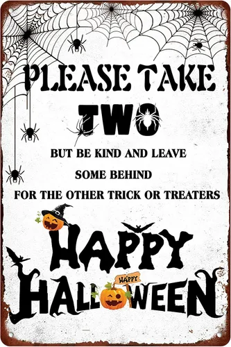 Miniatura 15 de Letrero de metal retro de Halloween con texto en inglés "They are Creepy and They are Kooky Mysterious" para cafetería, bar, restaurante, club