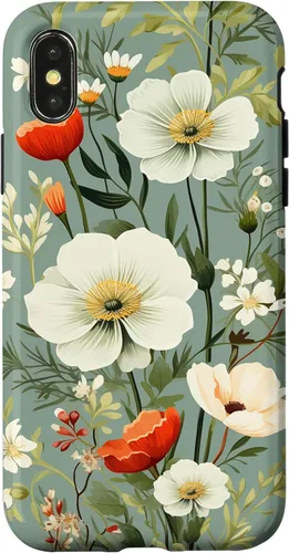 Miniatura 5 de Sage Green Flower Wildflower Pattern Floral Case for iPhone 17