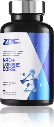 ZNC® Suplemento NAD+ 10 en 1 con NAD liposomal y urolitina A para energía y reparación celular - 60 cápsulas veganas