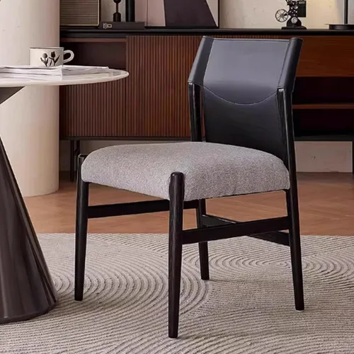Miniatura 3 de Dining Chairs with backrest, Upholstered Kitchen Chair, Vintage Country Dining Chairs Set Wood Kitchen Chair, Armrests Optional(with armrests,4PCS)