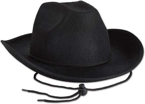 Miniatura 10 de Beistle Sombreros de vaquero de fieltro – Sombreros occidentales para cumpleaños, cabina de fotos y accesorios de disfraces de Halloween