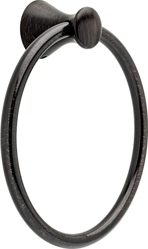Miniatura 9 de Delta Lahara (1-Paquete) Soporte de Toalla de Mano Brilliance de Acero Inoxidable para Pared de Baño Anillo Redondo para Toallas de Baño Soporte