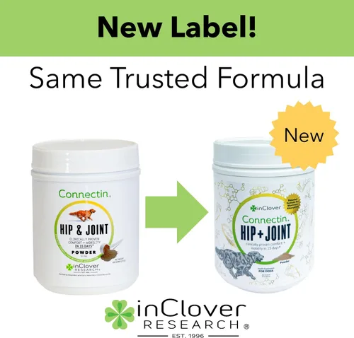 Miniatura 2 de InClover Connectin Suplemento natural para cadera y articulaciones para gatos con glucosamina, condroitina y ácido hialurónico, polvo