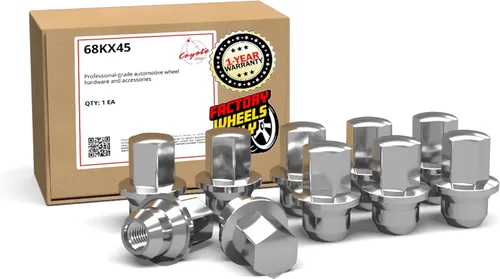 Miniatura 14 de Wheel Accessories Parts 20 tuercas hexagonales de rosca M12x1.5 de 12 x 1.5 pulgadas, estilo OEM, 1.66 pulgadas de largo, color negro, 3/4